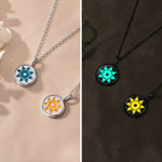 Personalised Sun Glow-In-The-Dark Necklace with Name Minimalist Jewellery Birthday Anniversary Gift for Girls Women