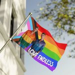 Personalisierte Multicolor LGBTQ Regenbogenfahne mit Foto und Text Party Dekor Stolz Monat Stolz Parade Gemeinschaft Geschenk für Paar LGBTQ Stolz