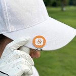 Personalized Dot Golf Ball Marker Magnetic Hat Clip with Name and Initial Daily Use Birthday Anniversary Gift for Girl Golf Lover