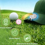 Personalized Dot Golf Ball Marker Magnetic Hat Clip with Name and Initial Daily Use Birthday Anniversary Gift for Girl Golf Lover