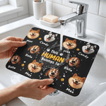 Personalized Multicolor Cartoon Dogs Non-Slip Desk Mat Mouse Pad with Dog Name Daily Use Birthday Gift for Dog Owner