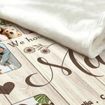 Gepersonaliseerde 10 Familiefoto's Zachte Deken met 1-8 Namen en Tekst Woondecoratie Moederdag Vaderdag Verjaardagscadeau voor Mama Oma Papa