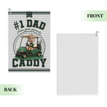 Personalised From Your Favorite Caddy Golf Cart Photos Quick Dry Golf Towel with Title Daily Use Father's Day Birthday Gift for Father Golf Lover