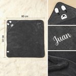 Manta suave personalizada con capucha de lindo alce bordada con nombre regalo de cumpleaños y baby shower para nuevas mamás y bebés
