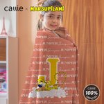 Personlig langhalet leopard Marsupilami mykt kaste teppe med navn og initial bursdagsgave til jente guttevenn | Callie × Marsupilami®