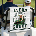 Personalised From Your Favorite Caddy Golf Cart Photos Quick Dry Golf Towel with Title Daily Use Father's Day Birthday Gift for Father Golf Lover