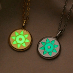 Personalised Sun Glow-In-The-Dark Necklace with Name Minimalist Jewellery Birthday Anniversary Gift for Girls Women