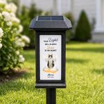 Personalized Your Light Will Always Shine Pet Photo Solar Garden Light with Name and Date Garden Decor Memorial Sympathy Gift for Pet Owners