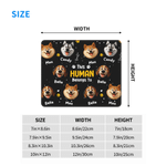 Personalized Multicolor Cartoon Dogs Non-Slip Desk Mat Mouse Pad with Dog Name Daily Use Birthday Gift for Dog Owner