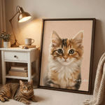 Personalized Angel Halo Wings Pet Photo Canvas Prints with Name Home Decor Ship from USA Sympathy Memorial Gift for Pet Owners