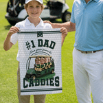 Personalised From Your Favorite Caddy Golf Cart Photos Quick Dry Golf Towel with Title Daily Use Father's Day Birthday Gift for Father Golf Lover