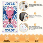 Personalisierte bunte florale Tier überdimensioniert schnell trocken magnetische Strandtuch mit Namen Sommer Urlaub Strand Party Geburtstag Geschenk für Familie Freunde
