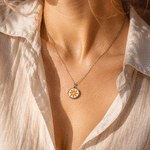 Personalised Sun Glow-In-The-Dark Necklace with Name Minimalist Jewellery Birthday Anniversary Gift for Girls Women