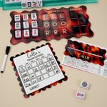 Personalized Leopard Print Charleston Mahjong Practice Board with Name Mahjong Line Reader Score Counter and Pen Birthday Gift for Mahjong Lovers