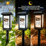 Personalized Photo Pet Paw Print Solar Garden Light with Name and Text Garden Decor Memorial Sympathy Gift for Family Pet Owners