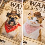 Personalized Arrest Warrant Denim Style Pet Photo Soft Tassel Blanket with Name and Year Daily Use Birthday Gift for Pet Lovers