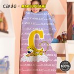 Personlig langhalet leopard Marsupilami mykt kaste teppe med navn og initial bursdagsgave til jente guttevenn | Callie × Marsupilami®