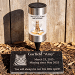 Personalized Your Light Will Always Shine Pet Photo Solar Garden Light with Name Garden Decor Memorial Sympathy Gift for Pet Owners