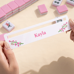 Henkilökohtainen Flower Tower Pattern Mahjong Line Reader nimi Mahjong lisävaruste syntymäpäivälahja Mahjong harrastajille