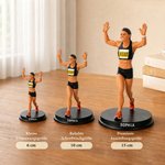 Personalisierte 3D-Läuferfigur von Foto mit Namen | Schreibtisch-Deko | Geburtstag Spieltag Finisher Geschenk für Sportler Jogger Laufbegeisterte