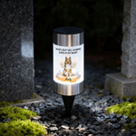 Personalized Your Light Will Always Shine Pet Photo Solar Garden Light with Name Garden Decor Memorial Sympathy Gift for Pet Owners