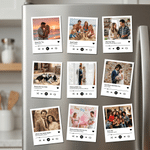 Personalized Music Player Photo Song Cover Fridge Magnet with Song Title and Artist Name Home Decor Birthday Wedding Gift for Couple Family Friends
