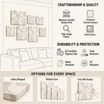 Personalized Minimalist Photos Set of 3 Wrapped Canvas Print Gallery Wall Display Ship from USA Home Decor Housewarming Anniversary Gift for Family