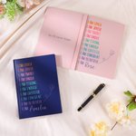 Personalized Affirmations Butterfly A5 Journal Notebook with Name and Text Daily Use Birthday Gift for Women Girls