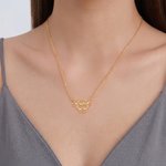 Personalised Highland Cow Necklace with Name Dainty Jewellery Birthday Anniversary Mother's Day Gift for Highland Cow Lovers Women