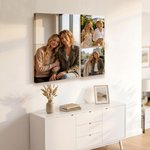 Personalized Minimalist Photos Set of 3 Wrapped Canvas Print Gallery Wall Display Ship from USA Home Decor Housewarming Anniversary Gift for Family