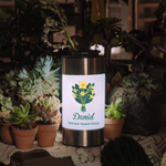 Personalized Birth Flower Bouquet Solar Garden Light with Name and Trait Garden Decoration Birthday Gift for Garden Lovers