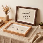 Personalized Handwriting Embroidery Frame Wedding Vow Gift Love Letter Keepsake Birthday Anniversary for Newlyweds Family