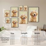 Personalized Angel Halo Wings Pet Photo Canvas Prints with Name Home Decor Ship from USA Sympathy Memorial Gift for Pet Owners