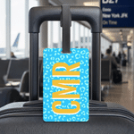 Personalized Colorful Shadow Monogram Luggage Tag with Name Daily Use Travel Graduation Birthday Gift for Graduates Family Travel Lovers