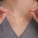 Personalised Highland Cow Necklace with Name Dainty Jewellery Birthday Anniversary Mother's Day Gift for Highland Cow Lovers Women