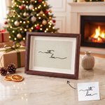Personalized Handwriting Embroidery Frame Wedding Vow Gift Love Letter Keepsake Birthday Anniversary for Newlyweds Family