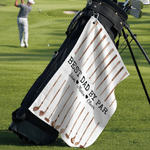 Personalized Best Dad By Par Watercolor Quick Dry Golf Clubs Towel with Names and Title Father's Day Birthday Gift for Dad Grandpa Golf Lover