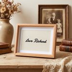 Personalized Handwriting Embroidery Frame Wedding Vow Gift Love Letter Keepsake Birthday Anniversary for Newlyweds Family