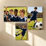 Personalized Photos Wrapped Canvas Prints Wall Displays Set of 3 Home Decor Ship from USA Housewarming Birthday Gift for Family Friend