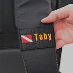 Personalized Embroidered Dive Flag Name BCD Identification Tag Game Day Team Dive Club Gift for Scuba Diver Scuba Instructor Ocean Enthusiast