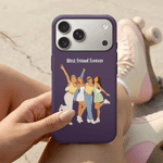 Personalised Photo Phone Case for iPhone or Samsung with Text Daily Use Birthday Gift for Family Friend
