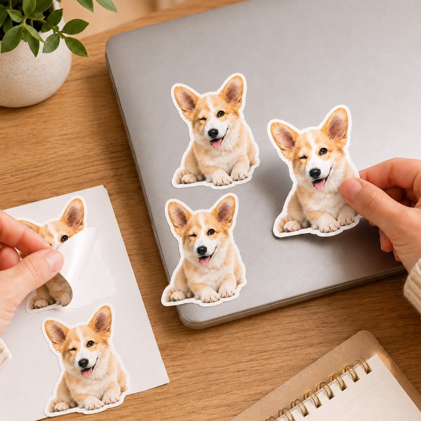 Gepersonaliseerde Waterdichte Fotostickers Labels Cadeau Decor Verjaardag Partij Gunsten voor Familie Vrienden