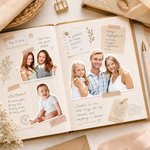 Etiquettes photo autocollantes imperméables personnalisées Décoration cadeau Fête d'anniversaire Favors pour la famille Amis