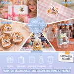 Personalised Funny Photo Balloon Birthday Hat Crown Sticker Label with Text Birthday Party Decoration Favor for Kids