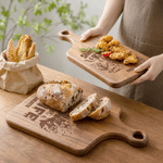 Personalised Funny Animal Pattern Reversible Wooden Charcuterie Cutting Board with Engraved Text Housewarming Birthday Gift for Family Friends