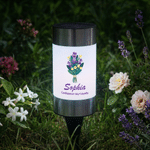 Personalized Birth Flower Bouquet Solar Garden Light with Name and Trait Garden Decoration Birthday Gift for Garden Lovers