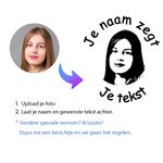 Gepersonaliseerde zelfinktende lerarenstempel met portret en tekst origineel bedankcadeau voor leraren perfect voor het nieuwe schooljaar