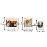 Personalized Photo Wooden Car Visor Clip with Text Car Accessories Birthday Anniversary Gift for Mom Dad Couples
