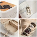 Personalized Classical Guitar Pattern PU Leather Guitar Pick Storage Box with Zipper and Name Music Accessories Birthday Gift for Guitar Player