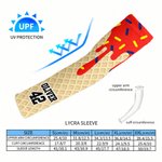 Personalised Multicolour Ice Cream Arm Sleeves Set of 2 with Name and Number Outdoor Accessories Birthday Daily Gift for Family Friends Baseball Lovers